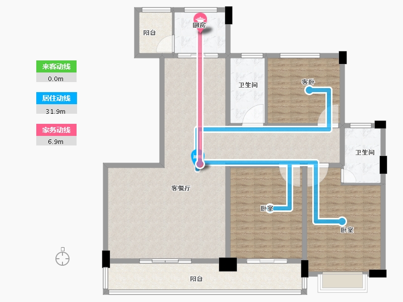 河南省-洛阳市-海景花园-150.10-户型库-动静线