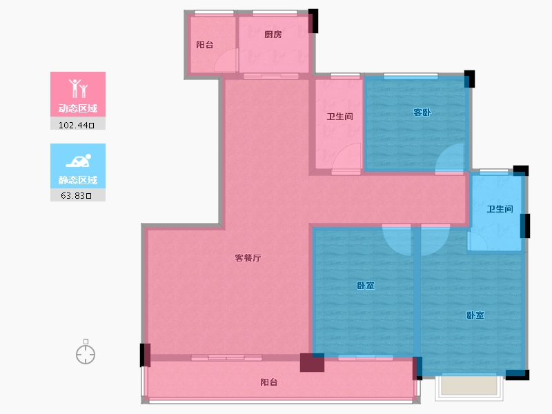 河南省-洛阳市-海景花园-150.10-户型库-动静分区