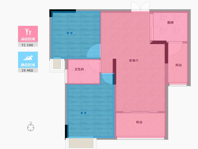 河南省-洛阳市-美景嘉园-71.01-户型库-动静分区