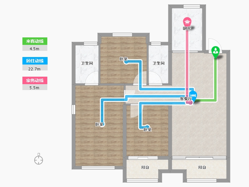 山东省-德州市-中骏雍景湾-102.01-户型库-动静线