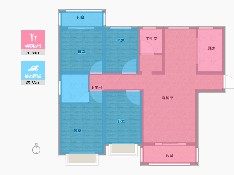 河南省-洛阳市-滨河御景苑-121.79-户型库-动静分区