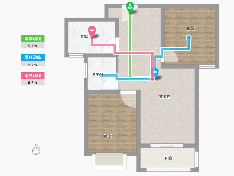 河南省-洛阳市-滨河御景苑-73.90-户型库-动静线