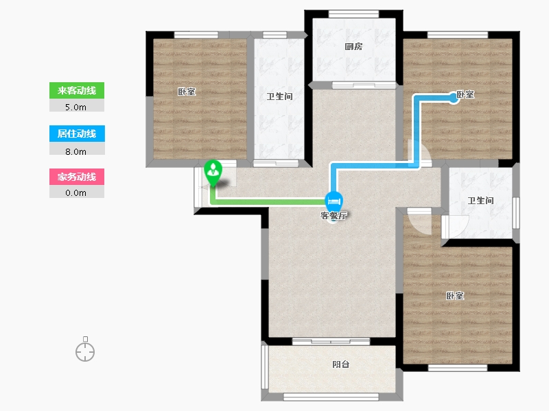 河南省-洛阳市-宜阳建业森林半岛-106.12-户型库-动静线