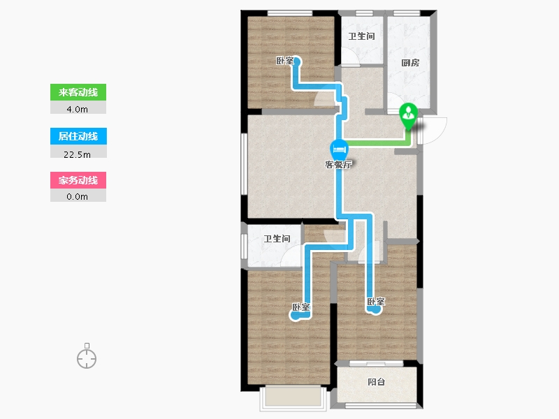 河南省-郑州市-郑地新港华苑-101.30-户型库-动静线