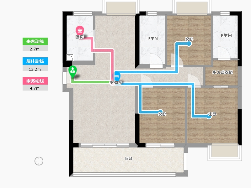 福建省-福州市-中发·海悦天澜-89.69-户型库-动静线