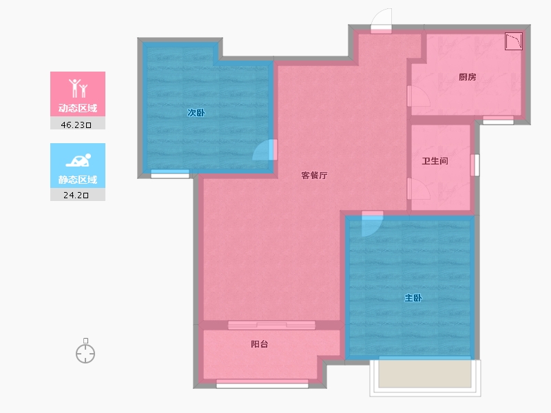 山东省-济南市-中国铁建明山秀水-61.99-户型库-动静分区