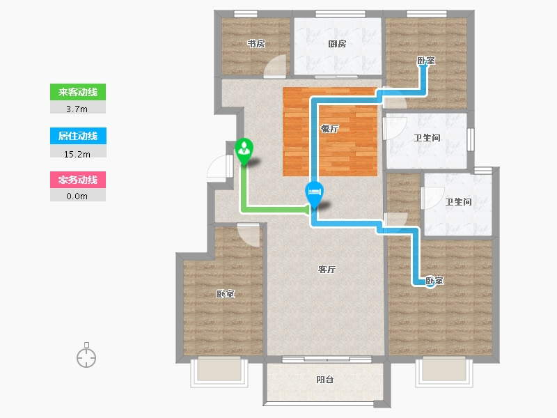 山东省-烟台市-观云山-110.00-户型库-动静线