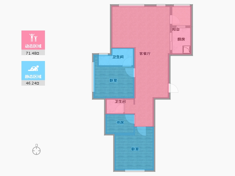 山东省-烟台市-海上明珠-106.01-户型库-动静分区