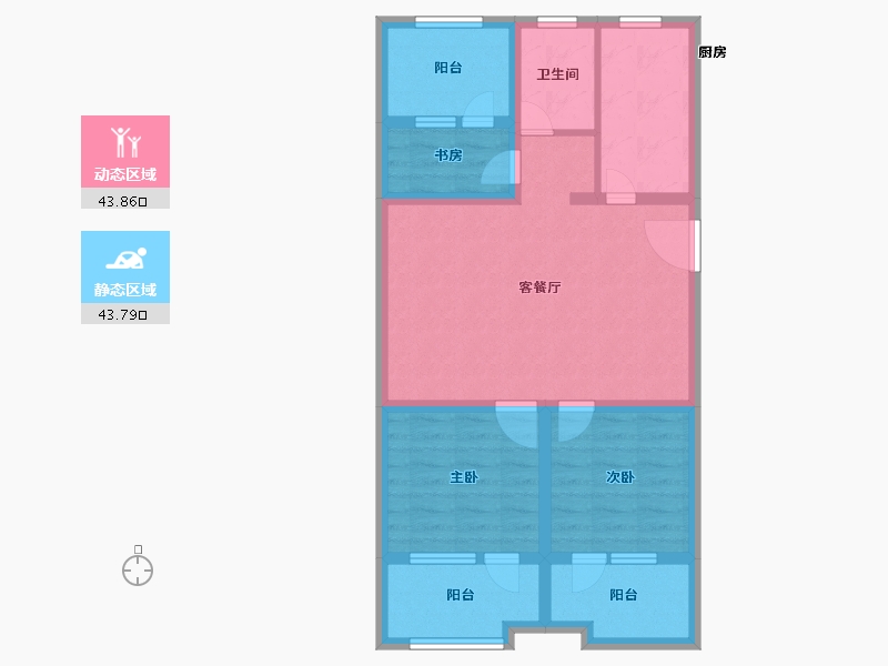 山东省-青岛市-星海府-77.00-户型库-动静分区