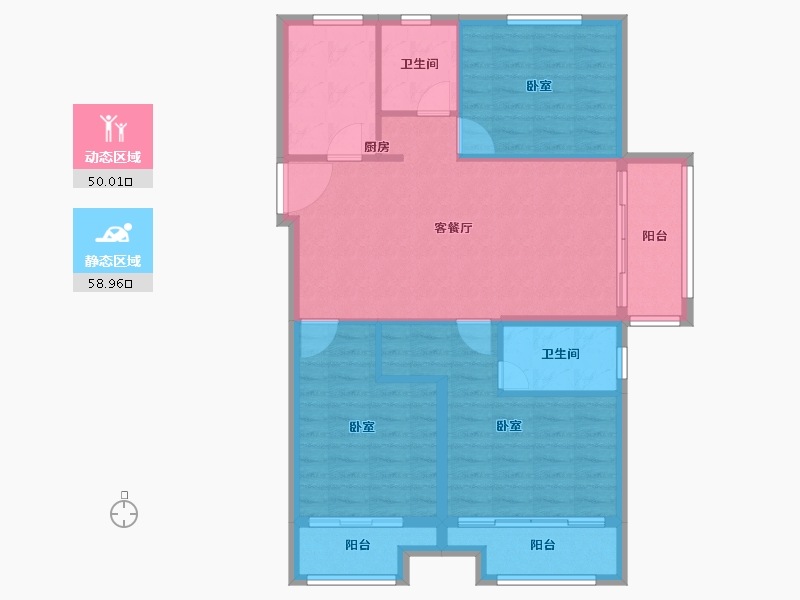 山东省-德州市-中骏雍景湾-99.00-户型库-动静分区