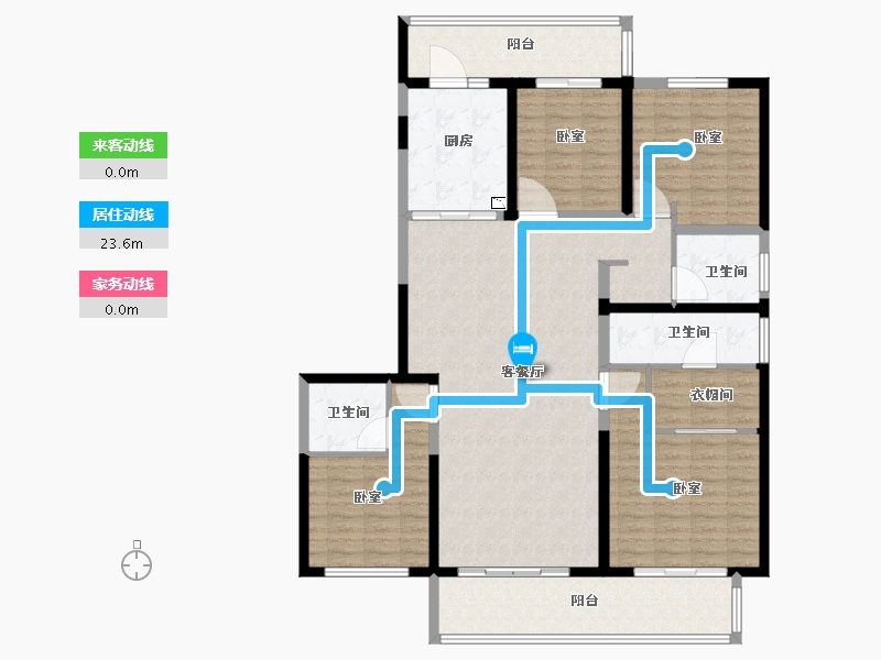 河南省-郑州市-名门翠园-141.40-户型库-动静线