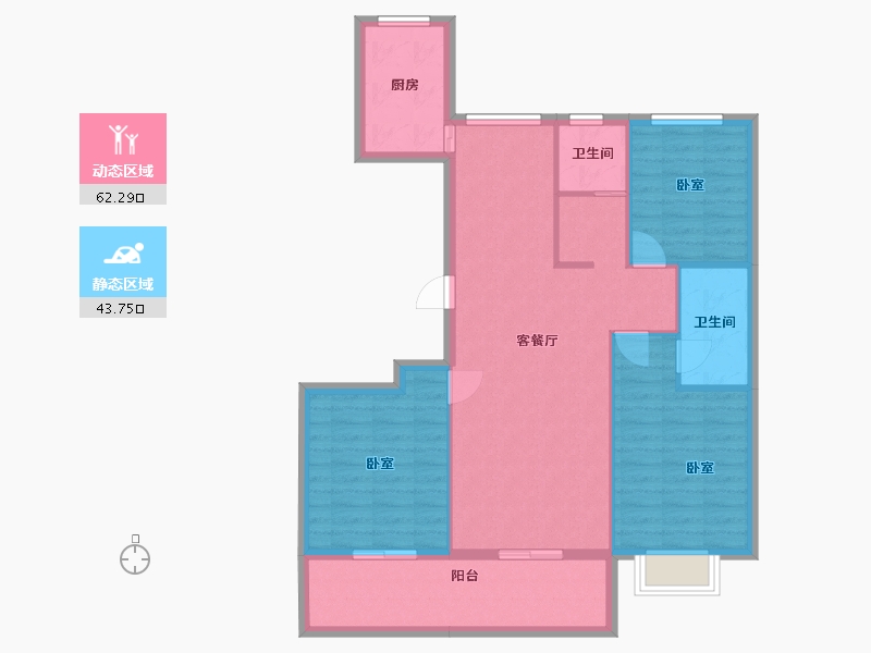 河南省-洛阳市-玉恒香山新城-96.13-户型库-动静分区