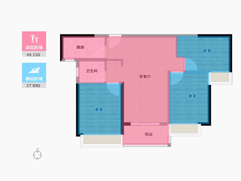 河南省-洛阳市-正弘悦府-78.00-户型库-动静分区