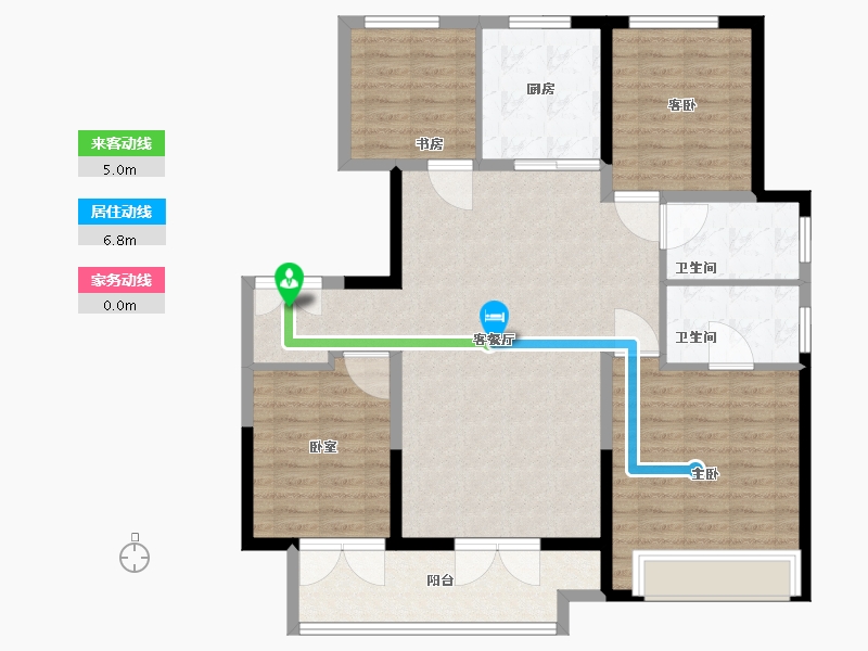 山东省-聊城市-民生金科·集美壹品-114.01-户型库-动静线