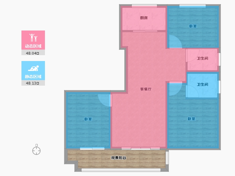 河南省-新乡市-和海和悦府-97.51-户型库-动静分区