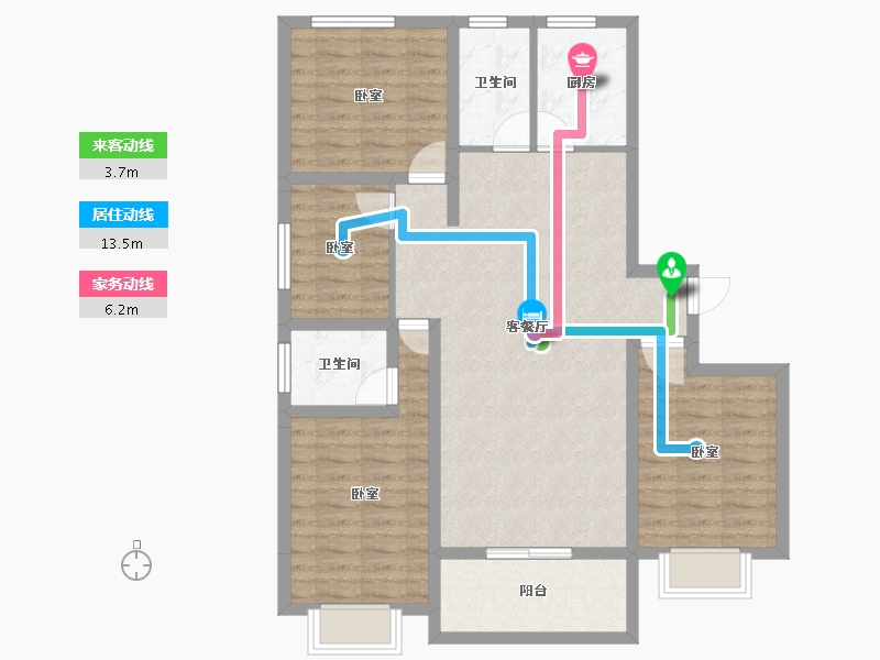 山东省-菏泽市-颐江南-98.00-户型库-动静线