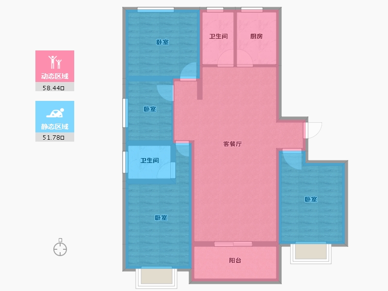 山东省-菏泽市-颐江南-98.00-户型库-动静分区