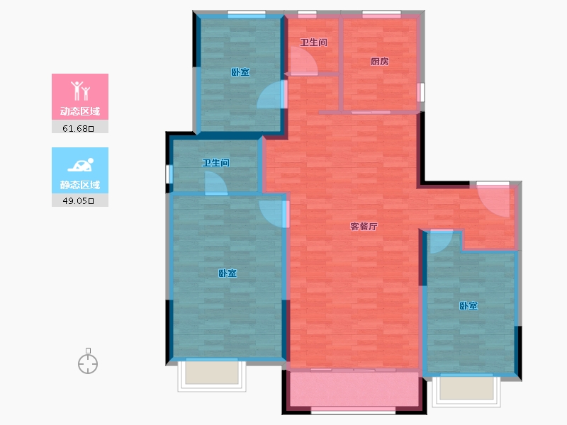 山东省-济南市-济南中麓府-99.99-户型库-动静分区