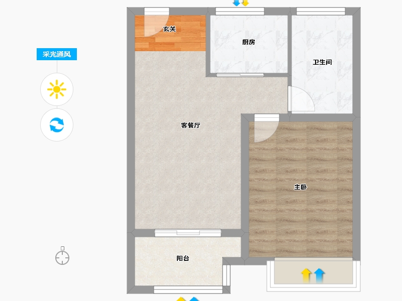 安徽省-滁州市-明中状元府-52.67-户型库-采光通风