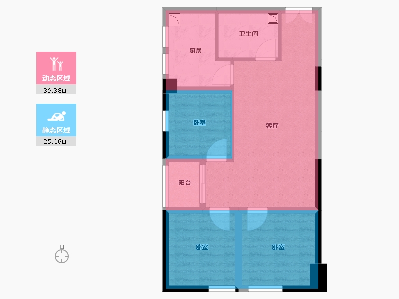 山东省-威海市-财富1号-56.51-户型库-动静分区