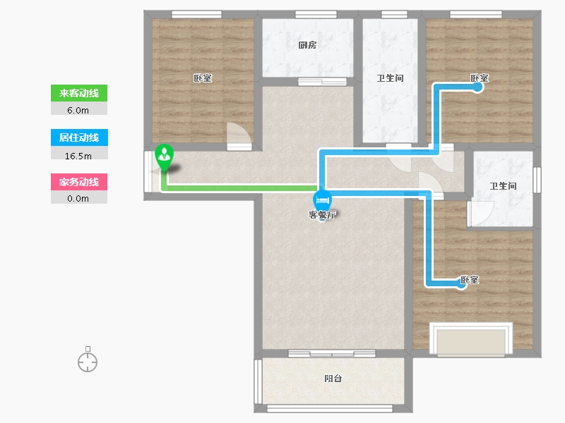 河南省-洛阳市-锦屏湖畔-102.01-户型库-动静线