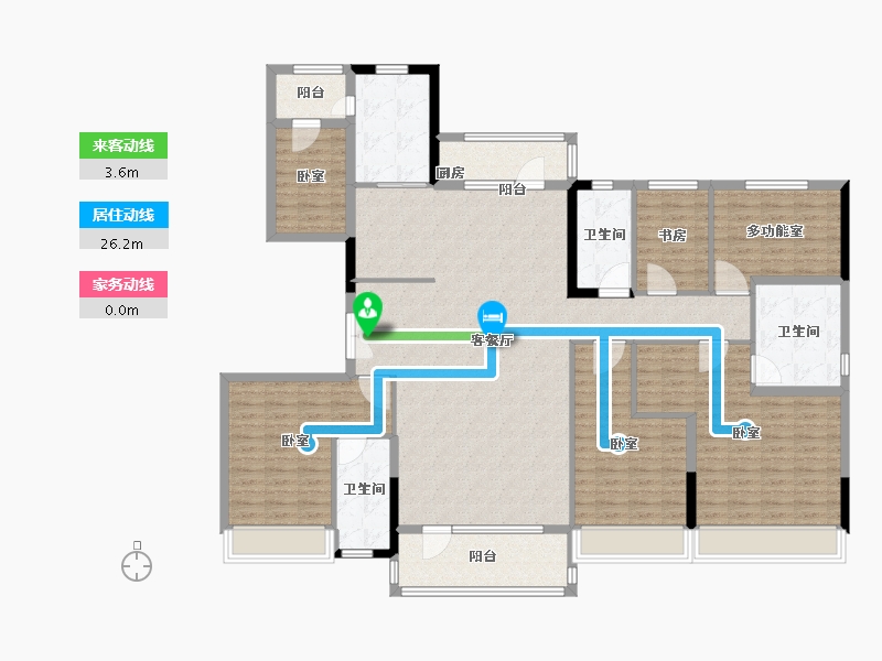 山东省-德州市-德州碧桂园天御-178.00-户型库-动静线