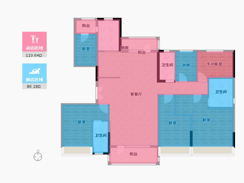 山东省-德州市-德州碧桂园天御-178.00-户型库-动静分区