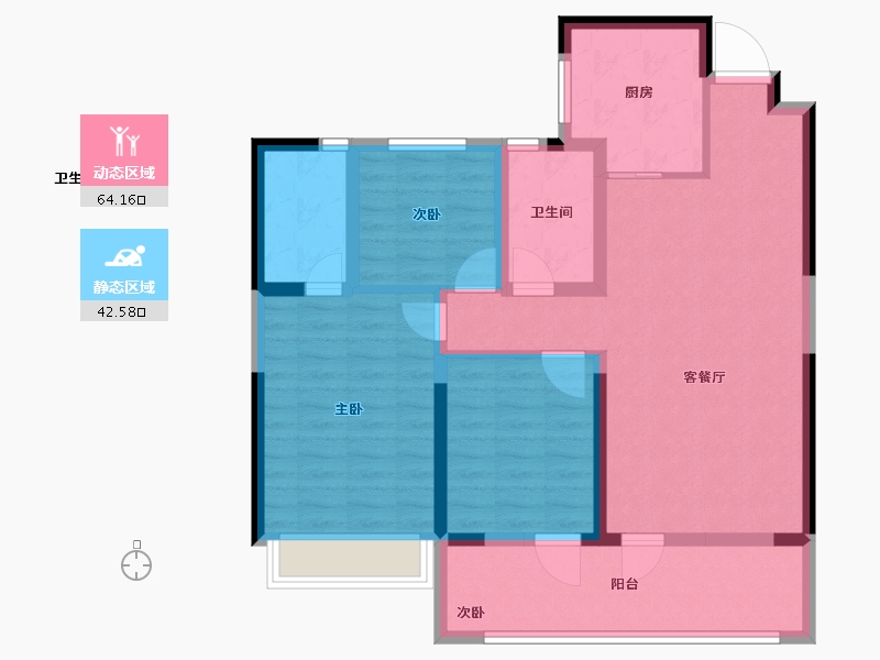 山东省-青岛市-华新园东宸府-95.00-户型库-动静分区