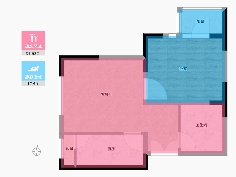 河南省-郑州市-郑地新港华苑-47.50-户型库-动静分区