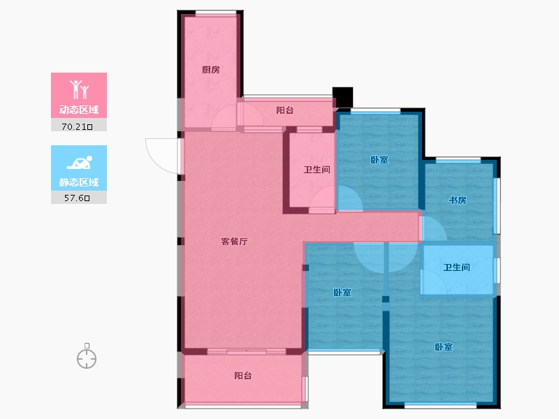 河南省-焦作市-焦作恒大城-115.33-户型库-动静分区