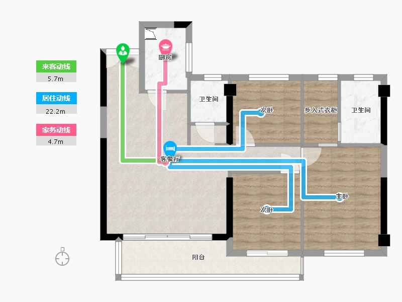 福建省-福州市-汉昇观澜-87.00-户型库-动静线