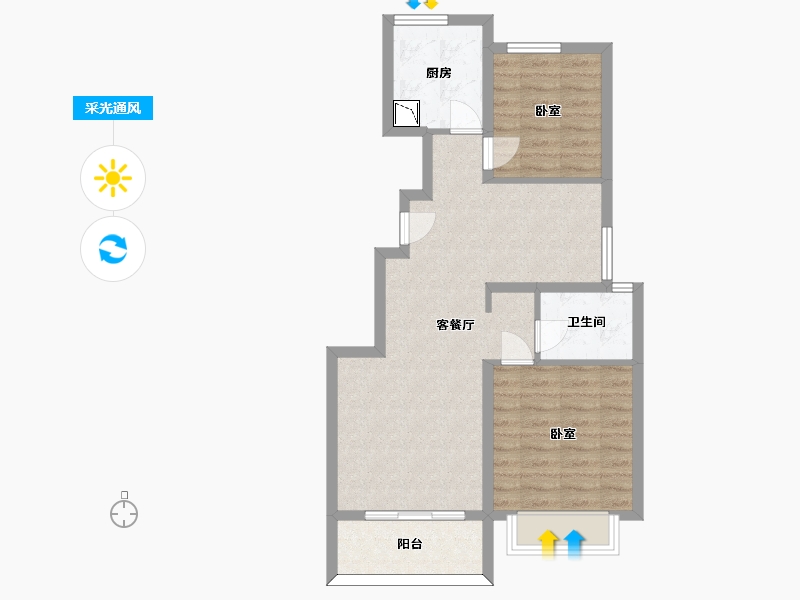 山东省-济南市-三箭学府-67.87-户型库-采光通风