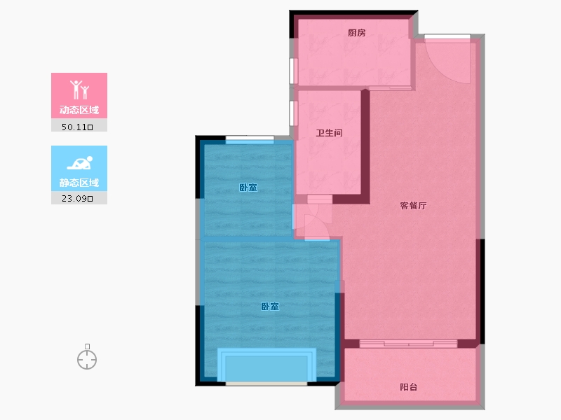 河南省-洛阳市-开封恒大文化旅游城-66.00-户型库-动静分区