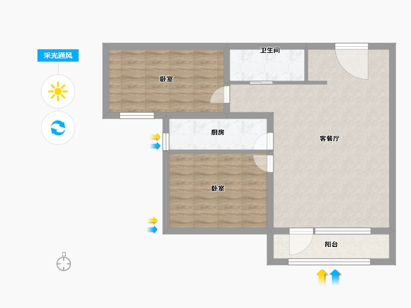 山东省-德州市-联兴星河湾-71.00-户型库-采光通风