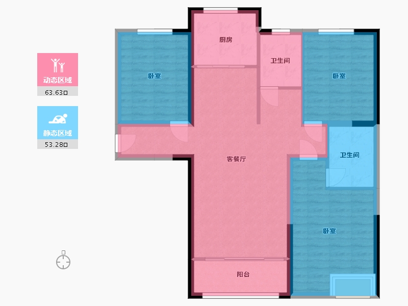 河南省-洛阳市-东展怡和园-106.00-户型库-动静分区