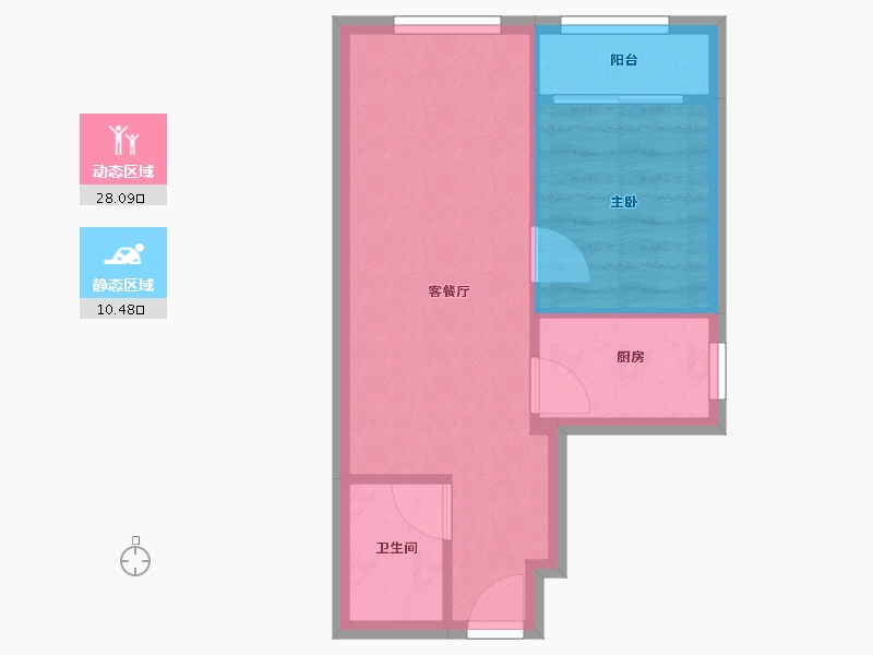 山东省-济南市-帝华广场-34.32-户型库-动静分区