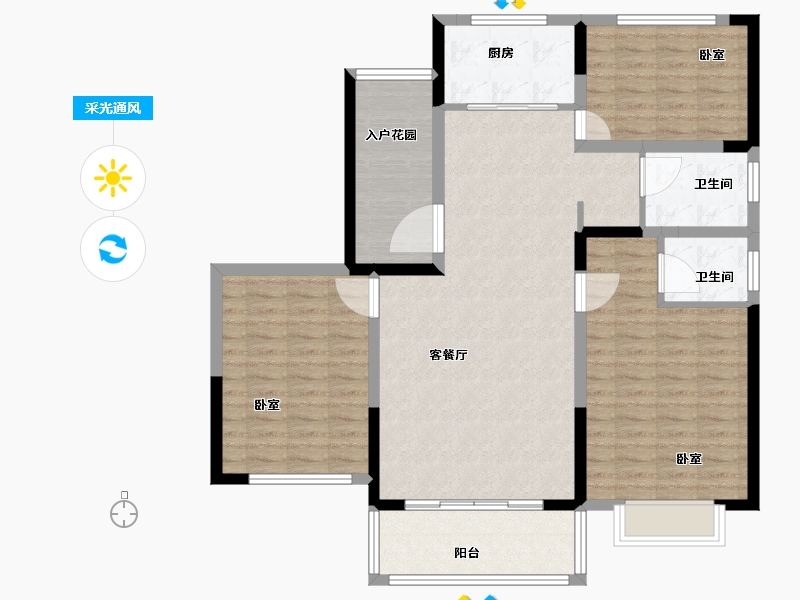 河南省-焦作市-安泰理想城-114.93-户型库-采光通风