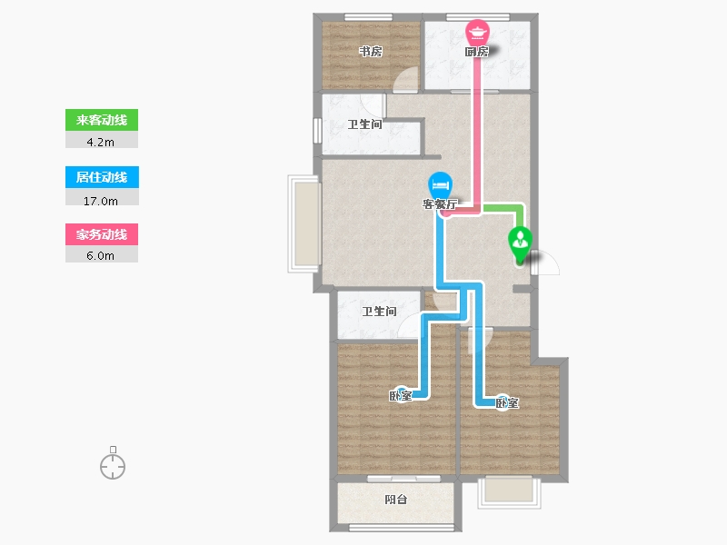 山东省-烟台市-观云山-101.32-户型库-动静线