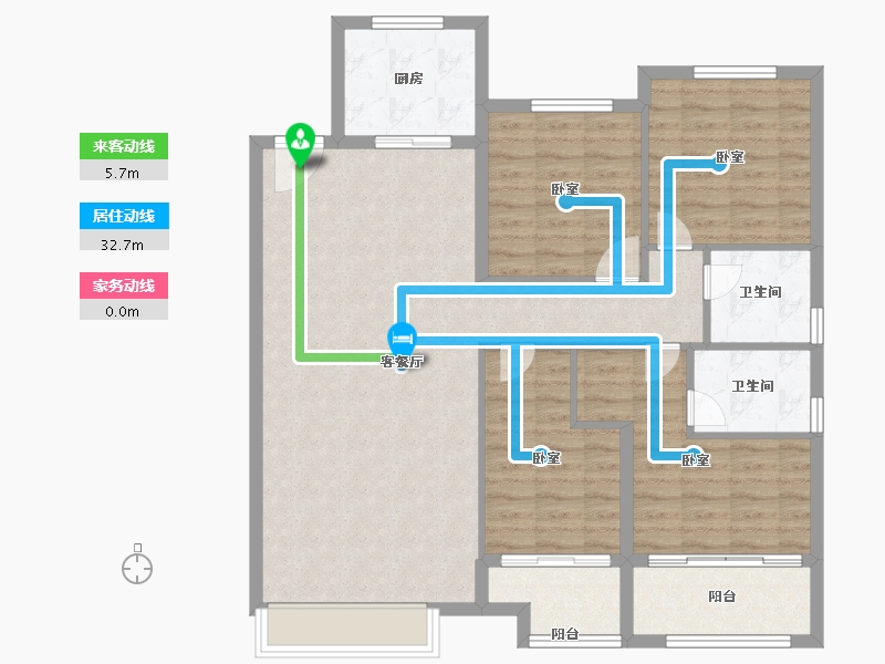 山东省-德州市-中骏雍景湾-108.00-户型库-动静线