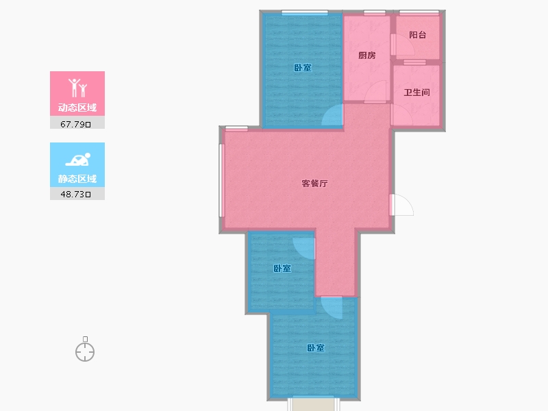 山东省-烟台市-海上明珠-106.01-户型库-动静分区