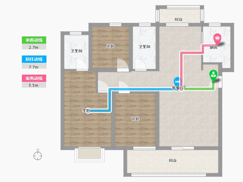 河南省-信阳市-德润上和府-100.19-户型库-动静线