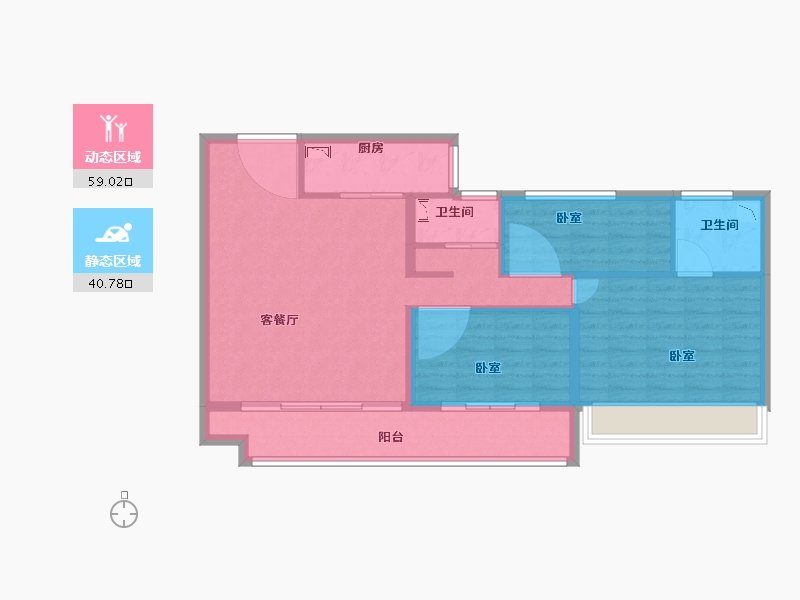 河南省-开封市-碧桂园江山赋-90.00-户型库-动静分区