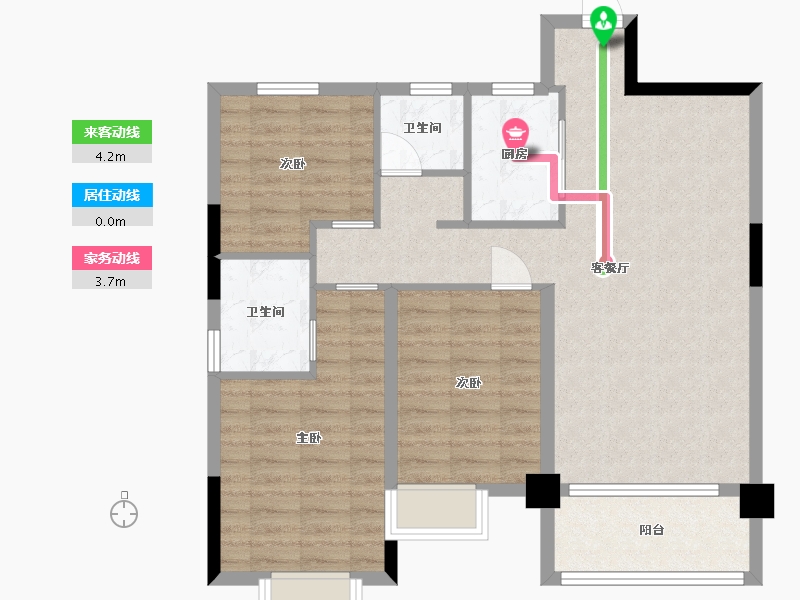 江西省-宜春市-秀江印象-85.16-户型库-动静线