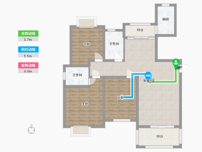 江西省-宜春市-中央城-97.60-户型库-动静线