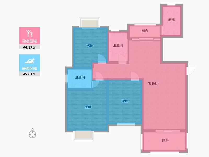 江西省-宜春市-中央城-97.60-户型库-动静分区