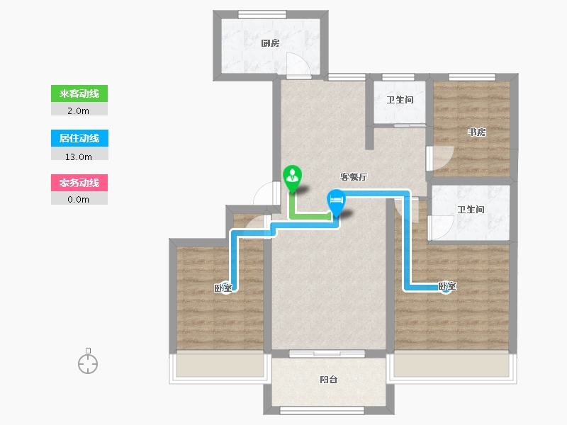 山东省-菏泽市-江南神韵-82.89-户型库-动静线