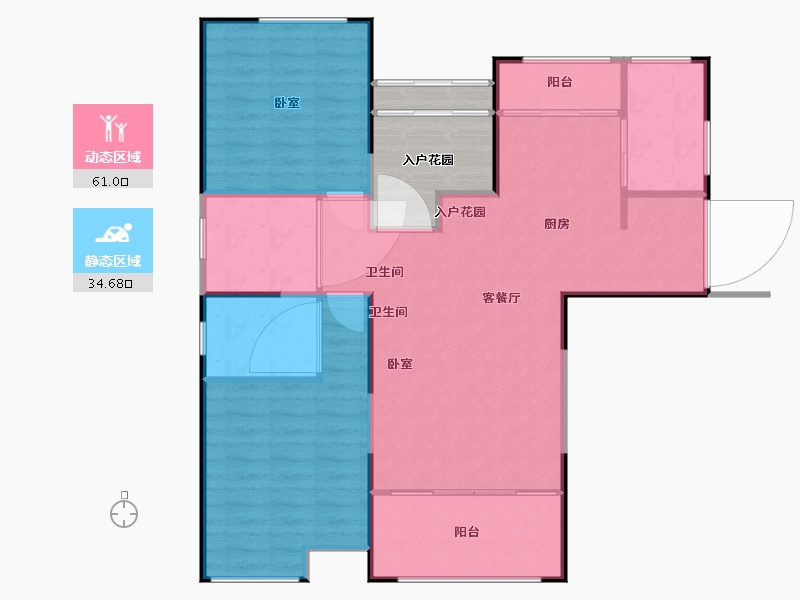 山东省-济南市-中建长清湖-97.82-户型库-动静分区