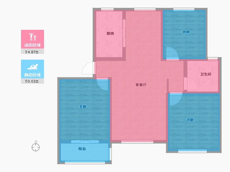 山东省-济南市-鑫隆颐景城-94.01-户型库-动静分区