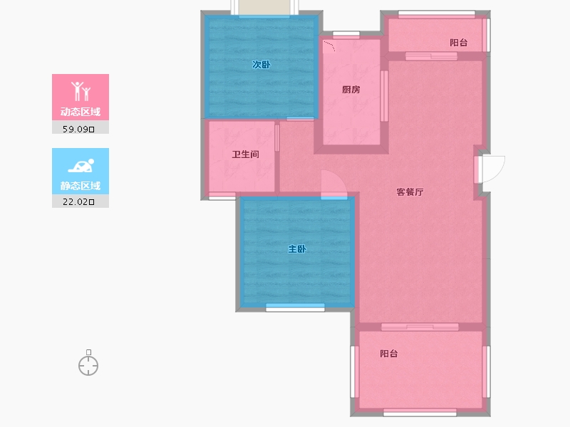 江西省-宜春市-鼎盛华府-72.00-户型库-动静分区