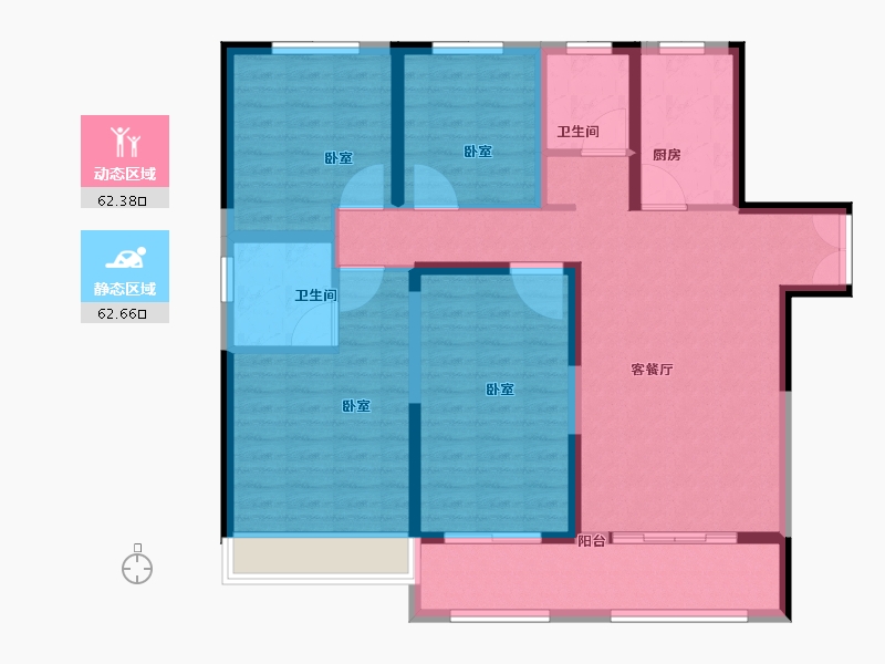 河南省-郑州市-中博城珑誉园-112.01-户型库-动静分区